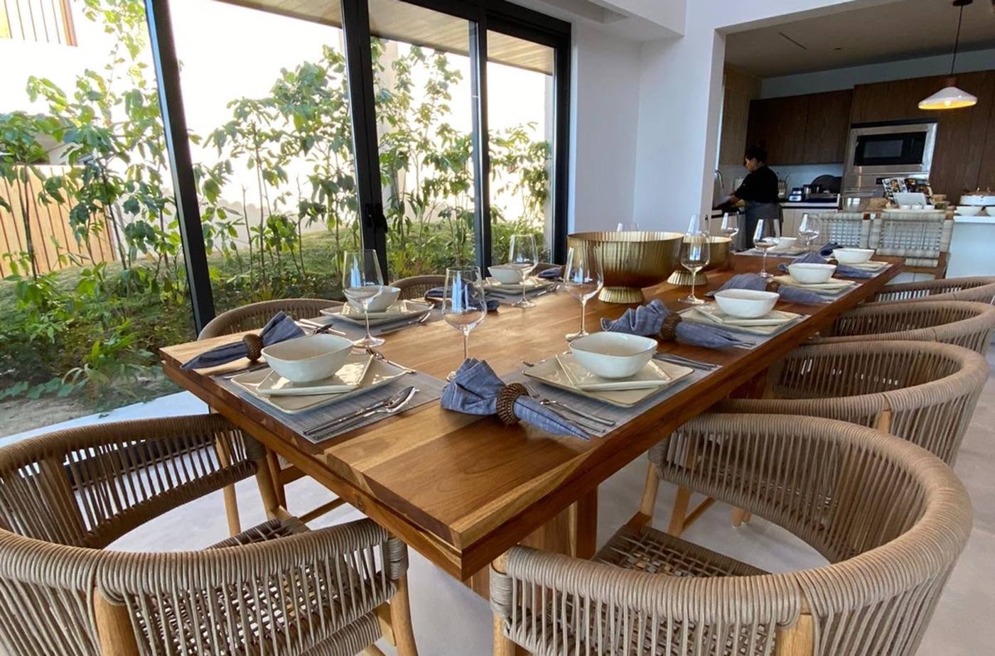 Terrace with outdoor grill