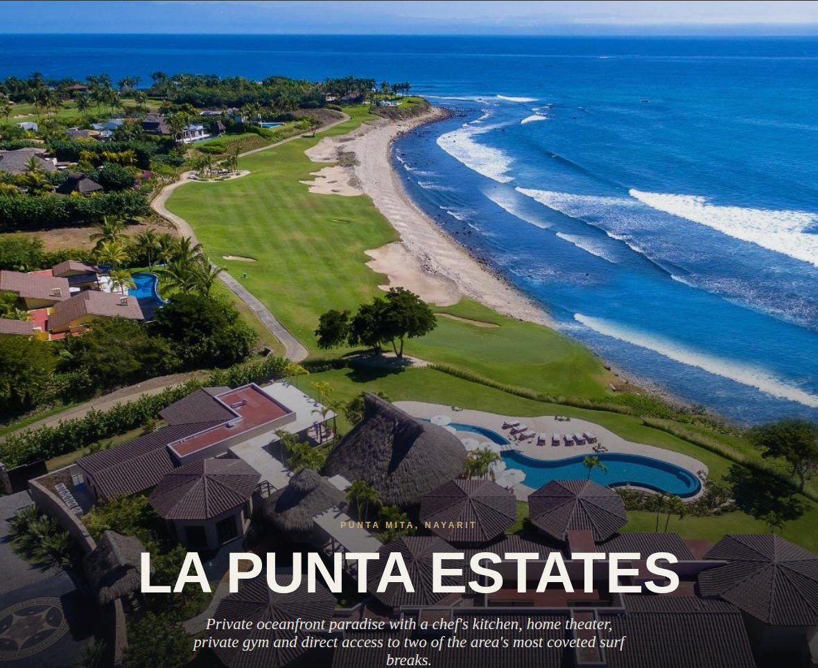 La Punta Estates Villa Number One, Punta Mita: oceanfront estate