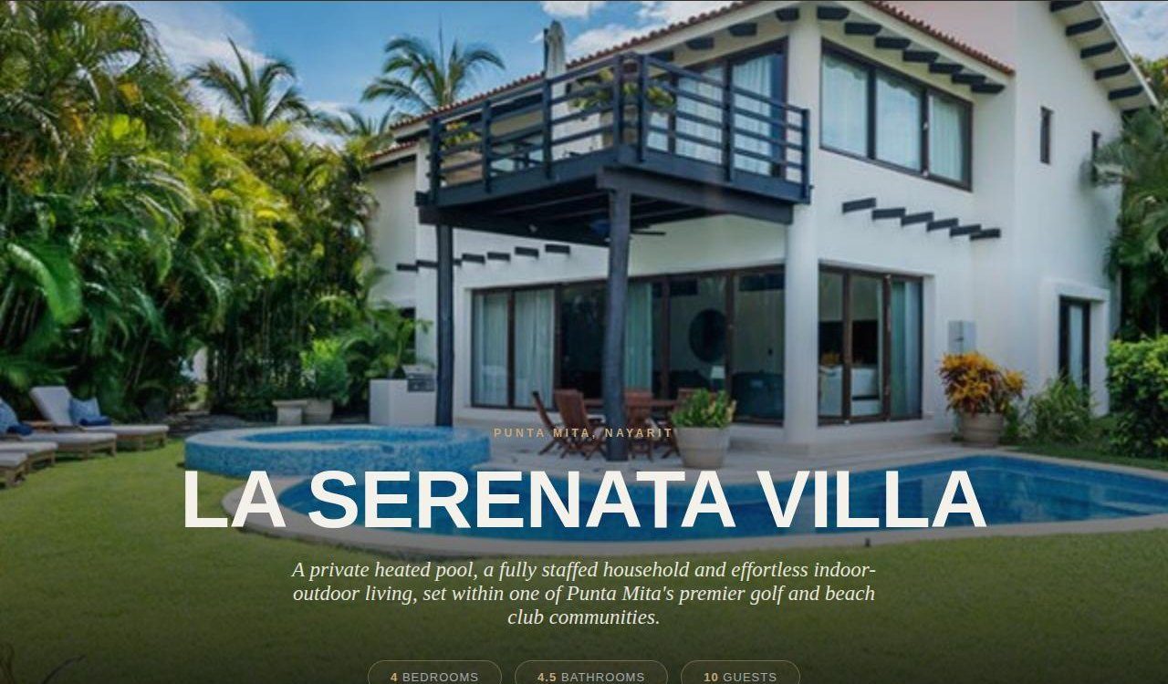 La Serenata Villa Number One, Punta Mita: villa exterior